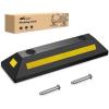 imageNilight Parking Curb  Heavy Duty Rubber Garage Driveway Car Wheel Stopper Parking Aid Block Gadgets 1Pack1 PACK