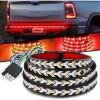 imageNilight Truck LED Running Board Lights 2 PCS 48nch Side Maker Light with White Courtesy ampamp Sequential Amber Turn Signal Lighting Strips Kit for Trucks Pickup SUV60 Tailgate Light Strip Arrow