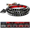imageNilight Truck Tailgate Light Strip 60quot Aluminum FrameTriple Row Light Bar 1200 LED w Red Running Brake White Reverse Light Red Sequential Turn Signal48 Tailgate Light Strip