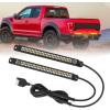 imageNilight Truck Tailgate Light Strip 7 Inch Aluminum Frame Double Row 60 LED Red Running Brake Amber Sequential Turn Signals Strobe Lights Bar for Trailer Hitch Cargo Carrier Luggage Rack