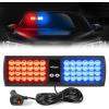 imageNilight White 48LED Visor Strobe Lights Interior Windshield Emergency Warning Light Super Bright for Police Enforcement Firefighters Vehicle TrucksRed and Blue