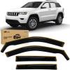 imageNilight in Channel Rain Guards for Jeep Grand Cherokee 2011 2012 2013 2014 2015 2016 2017 2018 2019 2020 Vent Window Visors4pcsGrand Cherokee 20112020