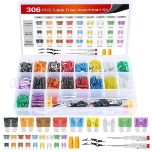 imageNilight  50016R 120 pcs Standard Fuse Assortment kit  5 75 10 15 20 25 30 AMP  Regular APRATO OpenATC Blade Fuses for Cars Trucks BoatsAutomotives2 Years Warranty306PCS 3 Style Fuses wCircuit Tester