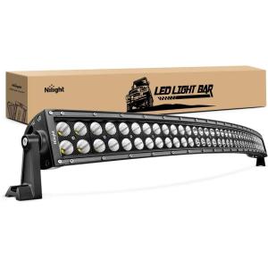imageNilight  71013CA 32quot 180W Spot Flood Combo High Power LED Driving Lamp LED Light Bar Off Road Fog Driving Work Lights for SUV Boat Jeep Lamp2 Years Warranty54 312W Curved Light Bar