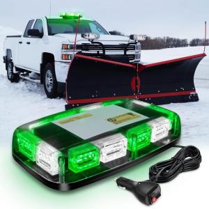imageNilight 12 Inch Roof Top Strobe Lights 48LED Hazard Light Emergency Safety Warning LED Flashing Bar Magnetic Mount 12V 24V Cars Trucks Tractors Snow Plows Construction VehiclesGreen Mix White