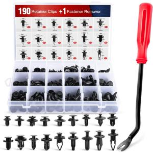 imageNilight 190 Pcs Car Retainer Clips Fastener Remover 18 Most Popular Sizes Applications Auto Push Pin Rivets Set Door Trim Panel Clips for Toyota Honda Nissan Mazda2 Years Warranty190PCS Retainer Clips  Fastener Remover