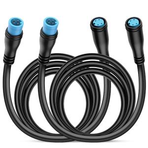 imageNilight 2 Pack 5FT 4 Pin Extension Cable Cord for 4PCS Car Underglow Neon Accent Strip Lights 252 LEDs RGB 8 Color Wire Harness 5 Feet Underglow Lights Extension Wire Plug and Play 2 Years Warranty