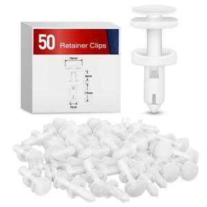 imageNilight 200PCS Car Retainer Clips 6mm 7mm 8mm 9mm 10mm Expansion Screws Replacement Kit Bumper Push Rivet Clips for GM Ford Toyota Honda Chrysler Nissan50 Clips 7mm