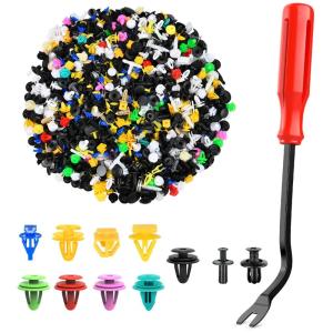 imageNilight 240PCS Car Retainer Clips Fastener Remover 63mm 8mm 9mm 10mm Expansion Screws Replacement Kit Bumper Push Rivet Clips for GM Ford Toyota Honda Chrysler Bonus Fastener Remover 2 Years Warranty1000Pcs Clips  Remover