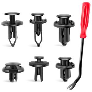 imageNilight 240PCS Car Retainer Clips Fastener Remover 63mm 8mm 9mm 10mm Expansion Screws Replacement Kit Bumper Push Rivet Clips for GM Ford Toyota Honda Chrysler Bonus Fastener Remover 2 Years Warranty240Pcs Clips  Remover
