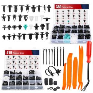 imageNilight 240PCS Car Retainer Clips Fastener Remover 63mm 8mm 9mm 10mm Expansion Screws Replacement Kit Bumper Push Rivet Clips for GM Ford Toyota Honda Chrysler Bonus Fastener Remover 2 Years Warranty820Pcs Clips  Remover