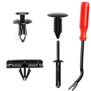 imageNilight 240PCS Car Retainer Clips Fastener Remover 63mm 8mm 9mm 10mm Expansion Screws Replacement Kit Bumper Push Rivet Clips for GM Ford Toyota Honda Chrysler Bonus Fastener Remover 2 Years Warranty121Pcs Clips  Remover