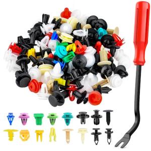 imageNilight 240PCS Car Retainer Clips Fastener Remover 63mm 8mm 9mm 10mm Expansion Screws Replacement Kit Bumper Push Rivet Clips for GM Ford Toyota Honda Chrysler Bonus Fastener Remover 2 Years Warranty500Pcs Clips  Remover