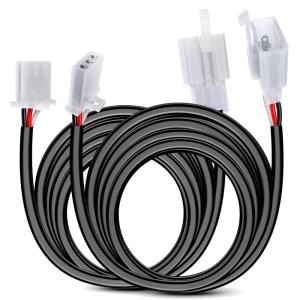 imageNilight 2PCS Plug and Play 22AWG 5Feet Wiring Harness Switch Extension Kit for Off Road LED Work Light Bar3Pin Switch Extension 2Pcs