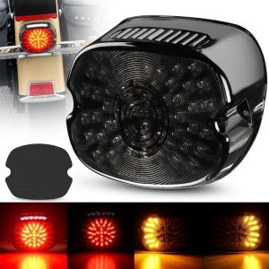 imageNilight 2PCS Trailer Tail Light Kit 40 LED Running Brake Turn Signals Reverse lights Waterproof for 1030V Truck RV UTV Camper Van BoatSmoked Lens taillight