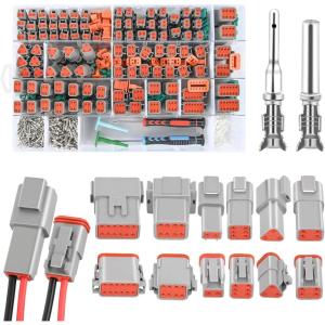imageNilight 4 PIN DT Connector Kit 3 Sets Size 16 Solid Contacts Waterproof Male Female Terminal for 1420 AWG DT Series Connectors Car Truck Motorcycle OffRoad Vehicles BoatDT 212Pin 50 Sets wRemoval Tool