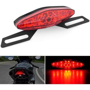 imageNilight 6 Inch Oval Red LED Trailer Tail Light Surface Mount 2PCS 10 LEDs Waterproof Stop Brake Turn Trailers Lights for Truck RV Boat Bus Lorry Camper Van CaravanMotorcycle Tail Lights Red