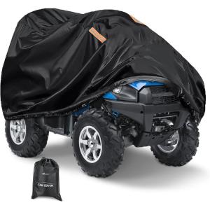 imageNilight ATV Cover Waterproof 420D Heavy Duty Ripstop Material 4 Wheeler Quad Cover All Season Weather UV Protection for Kawasaki Yamaha Polaris Suzuki HondaBlack XXLXXXL  100L x 43W x 47H