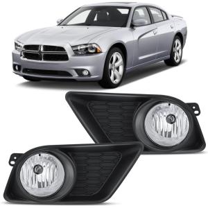 imageNilight Bumper Fog Light Compatible with 2005 2006 2007 2008 2009 2010 Dodge Dakota Durango Jeep Commander Grand Cherokee Raider Chrysler Aspen 300 SRT820012004 Dodge Charger