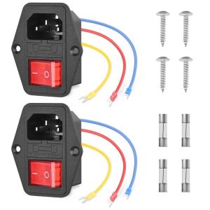 imageNilight Down Up Polarity Reverse Switch DPDT 20A 7PIN Momentary Rocker ONOffON 12V 24V Toggle Jumper Wires for Control Motor Hoist Crane Linear Actuator2Pcs Switch Power Socket