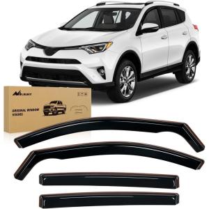 imageNilight Durable Rain Guards for Toyota Tacoma Double Cab 2016 2017 2018 2019 2020 2021 2022 2023 Window Deflectors Vent Window Visors 4 PiecesFor 20132018 Toyota RVA4
