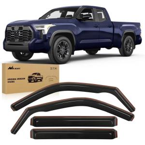 imageNilight Durable Rain Guards for Toyota Tacoma Double Cab 2016 2017 2018 2019 2020 2021 2022 2023 Window Deflectors Vent Window Visors 4 PiecesFor 20222024 Toyota Tundra Double Cab