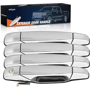 imageNilight Extended Cab Door Handle Left Driver ampamp Right Passenger Rear Car Door Handles Compatible with 1999 00 01 02 03 04 05 06 2007 Chevy Silverado GMC Sierra 1500 2500 3500 Replace157581711575817220072014 Chevy Silverado GMC Sierra Cadillac Suburban