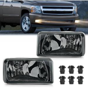 imageNilight Fog Light Assembly Compatible with 1999 2000 2001 2002 Chevy Silverado 1500 2500 20012002 3500 Chevy Silverado 20002006 Suburban TahoeSilverado 20072013 Smoke