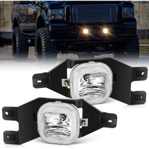imageNilight Fog Lights Assembly Compatible with 1999 2000 2001 2002 2003 2004 Ford Mustang Lamp Replacement Driver and Passenger Side Amber Lens19992004 Ford F250F550