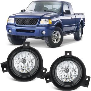 imageNilight Fog Lights Assembly Compatible with 1999 2000 2001 2002 2003 2004 Ford Mustang Lamp Replacement Driver and Passenger Side Amber Lens20012003 Ford Ranger