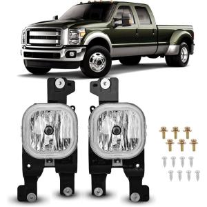 imageNilight Fog Lights Assembly Compatible with 1999 2000 2001 2002 2003 2004 Ford Mustang Lamp Replacement Driver and Passenger Side Amber Lens20082010 F250F550