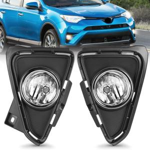 imageNilight Fog Lights Assembly Compatible with 2004 2005 2006 2007 2008 2009 Toyota Prius Lamp Replacement Clear Lens Driver and Passenger Side20162018 Toyota RAV4