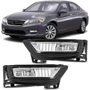 imageNilight Fog Lights Assembly Compatible with 2007 2008 2009 Honda CRV EX EXL LX Light Replacement Clear Lens Driver and Passenger Side20132015 Honda Accord