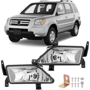imageNilight Fog Lights Assembly Compatible with 2013 2014 2015 2016 2017 2018 2019 2020 Honda City CRV CRZ Civic Crosstour Ram Promaster Jeep Cherokee Compass Acura TSX ILX RDX Chrysler20062008 Honda Pilot