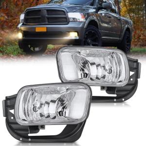 imageNilight Fog Lights Assembly Compatible with 2013 2014 2015 2016 2017 2018 Dodge Ram 1500 20192021 RAM 1500 Classic Not Fit for Rebel Model Fog Light Replacement Clear Lens 2 Years WarrantyDodge Ram 20092018