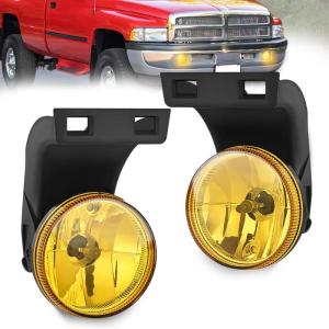 imageNilight Fog Lights Assembly Compatible with 2013 2014 2015 2016 2017 2018 Dodge Ram 1500 20192021 RAM 1500 Classic Not Fit for Rebel Model Fog Light Replacement Clear Lens 2 Years WarrantyDodge Ram 19942002 Amber