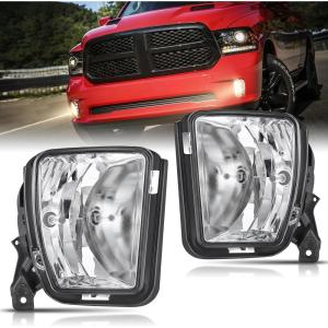 imageNilight Fog Lights Assembly Compatible with 2013 2014 2015 2016 2017 2018 Dodge Ram 1500 20192021 RAM 1500 Classic Not Fit for Rebel Model Fog Light Replacement Clear Lens 2 Years WarrantyDodge Ram 20132021