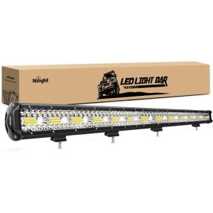 imageNilight LED Light Bar 37Inch 780W Triple Row Flood Spot Combo 78000LM Driving Work Light OffRoad Lighting for Trucks Pickup Car Golf Cart SUV ATV UTV 4x4 Van Camper Boat37Inch light bar