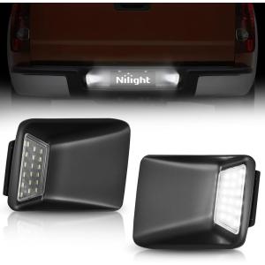 imageNilight License Plate Lights Compatible with 19992001 2002 2003 2004 2005 2006 2007 2008 2009 2010 2011 2012 2013 Chevy Silverado 1500 2500 3500 GMC Sierra Black housing 6000K White 2PCS Pack20042012 Chevrolet ColoradoGMC Canyon