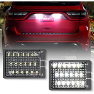 imageNilight License Plate Lights Compatible with 19992001 2002 2003 2004 2005 2006 2007 2008 2009 2010 2011 2012 2013 Chevy Silverado 1500 2500 3500 GMC Sierra Black housing 6000K White 2PCS Pack20142023 Durango