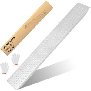 imageNilight Loading Ramps 626quot x 9quot Heavy Duty Steel Trailer Ramp 440lbs Capacity for Bicycle Motorcycle Scooter Moped ampamp More 1 Pack1Piece