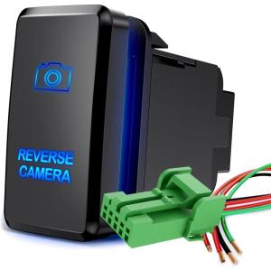 imageNilight Rocker Switch Style USB Outlet Socket LED Voltmeter 12V PD Type C and QC 30 Outlets Car Using 154quot x 083quot Replacement with Inline Fuse for Tacoma Tundra 4Runner FJ Cruiser Hilux FortunerREVERSE CAMERA