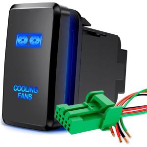 imageNilight Rocker Switch Style USB Outlet Socket LED Voltmeter 12V PD Type C and QC 30 Outlets Car Using 154quot x 083quot Replacement with Inline Fuse for Tacoma Tundra 4Runner FJ Cruiser Hilux FortunerCOOLING FANS