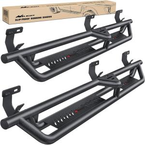 imageNilight Running Boards for 2018 2019 2020 2021 2022 2023 2024 Wrangler JL 2 Door Side Step Nerf Bars 6 Inch ABS Plastic Matte Black Not for JK ModelDodge Ram 20092018 Quad Cab