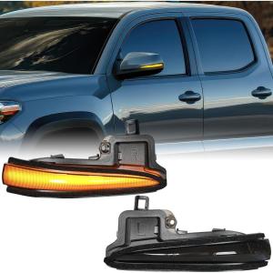 imageNilight Side Mirror Marker Light Switchback Amber Turn Signals White Day Running Lights Smoked Lens Plug and Play Compatible With 20092014 Ford F150 20102014 RaptorToyota 20162022 Tacoma20192022 RAV420202022 Highlander