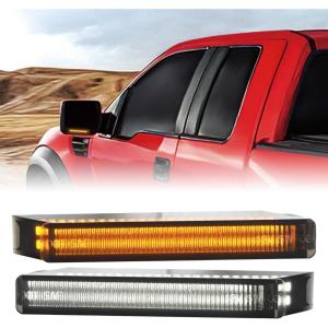 imageNilight Side Mirror Marker Light Switchback Amber Turn Signals White Day Running Lights Smoked Lens Plug and Play Compatible With 20092014 Ford F150 20102014 RaptorFord 19972007 F150Lincoln 20062008 Mark LT