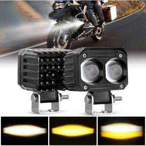 imageNilight Side Shooter LED Pods 2PCS 65 Inch 60W Flood Spot Beam Combo Light Bar LED Fog Driving Lighting Work Lamp for Truck ATV UTV Boat2Pcs 25Inch Lights WhiteAmber