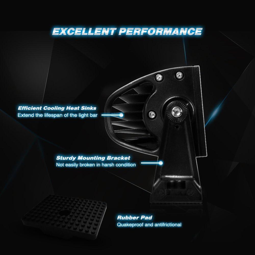 imageLED Light Bar Nilight 20Inch 120W Spot Flood Combo LED Driving Lamp Off Road Lights LED Work Light for Trucks Boat Jeep Lamp2 Years Warranty