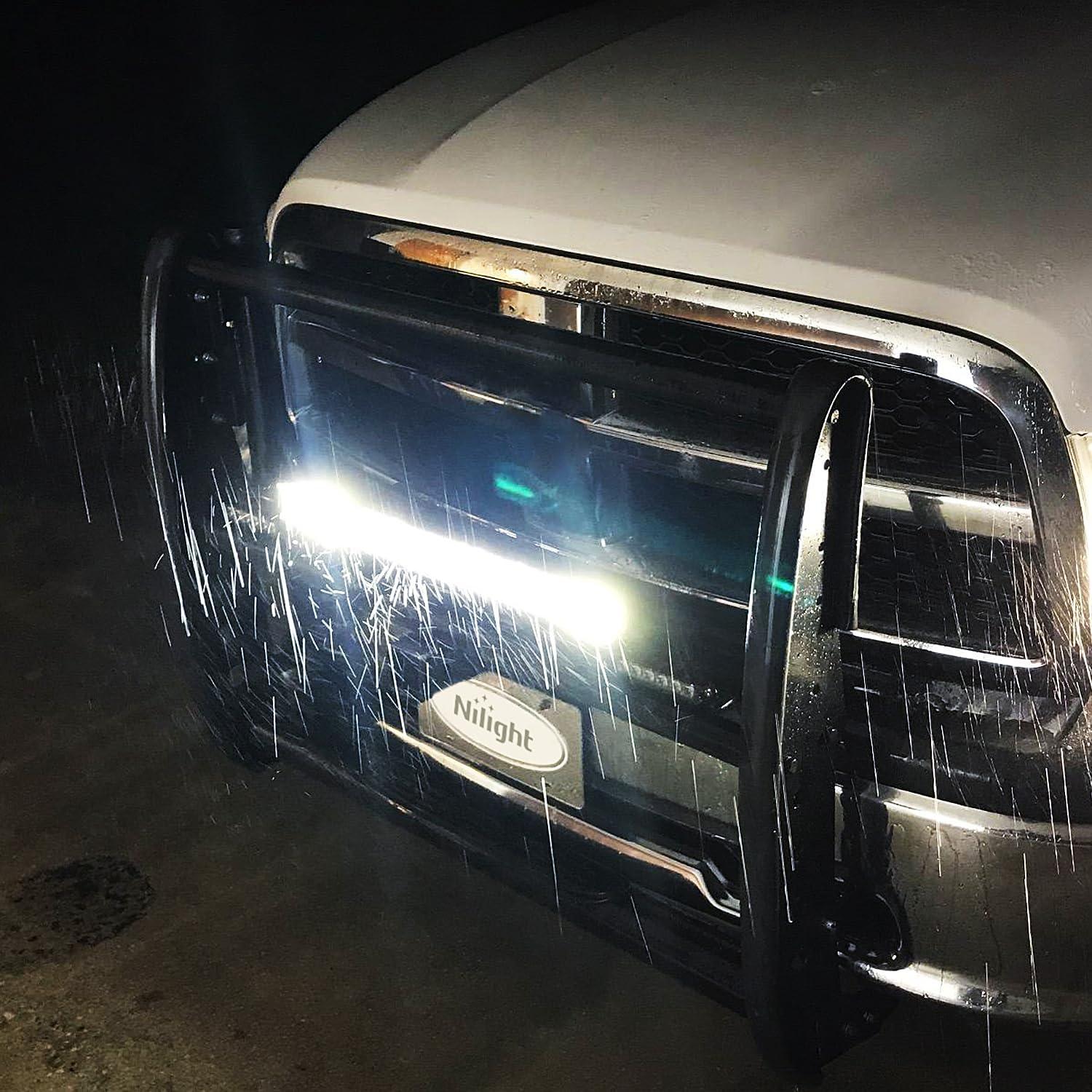 imageNilight  18004CA LED Light Bar 20Inch 288w Triple Row Flood Spot Combo 28800LM Led Bar Driving Lights Boat Lights Led Off Road Lights for Trucks 2 Years Warranty