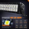 imageNilight 135 Inch LED Light Bar 120W Flood Spot Combo Beam 14400LM IP68 Offroad Lighting LED Driving Lamp for Pickup Truck SUV ATV UTV Boat 4x4 Jeep216Inch Light Bar